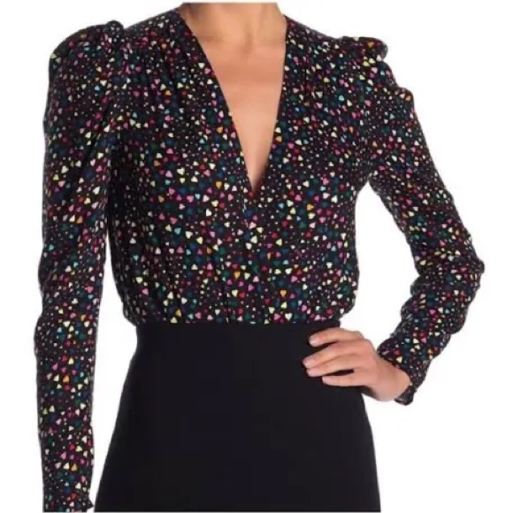 AFRM Multi-color Hearts Bodysuit